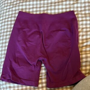 High-Rise Plum Seamless Bike Shorts